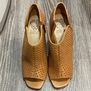Vince Camuto Women's Brown Woven Mules